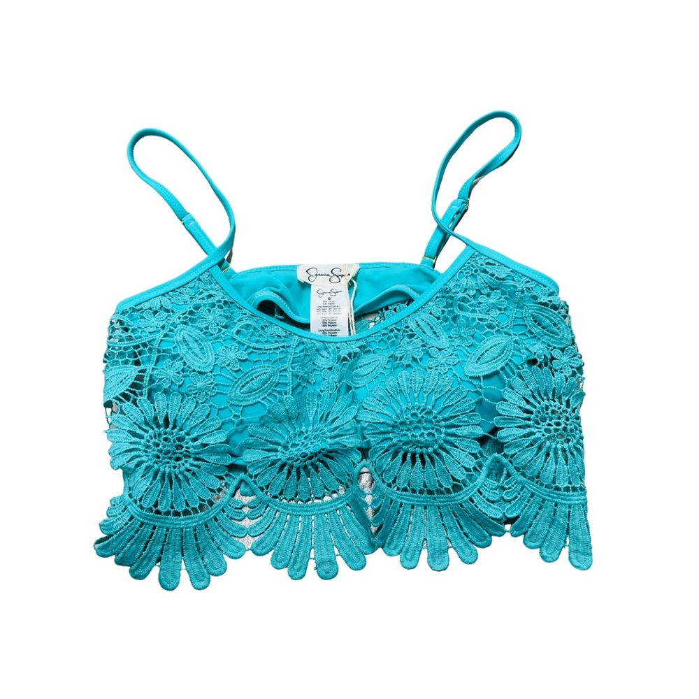 Jessica Simpson Lace Bikini Swim Suit Top | SZ S